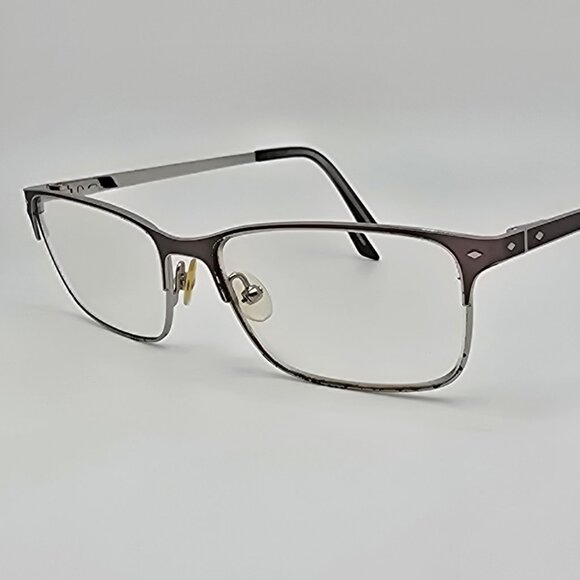 Scott Harris Europa SH-368 C2 Pewter Chrome Eyeglasses Frame w/ Case 52-15-143 - Picture 3 of 16
